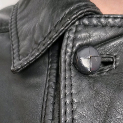 Leather jacket unisex medium like new, vintage, black