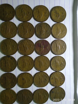 Lot of 30 Mexican coins used