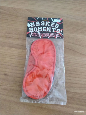 Sleep masks set of two black and red new