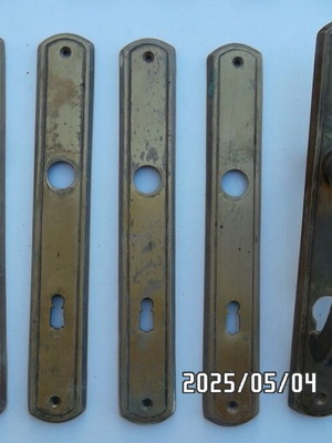 Brass door handles used
