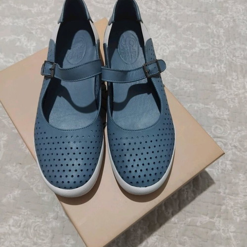 Safe Step women's anatomic shoes blue ballerinas size 39 like new