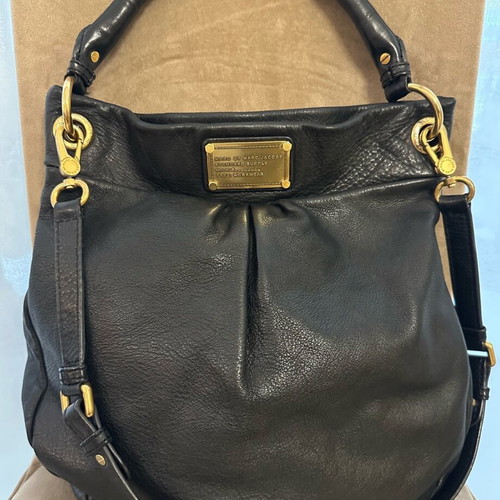 Marc Jacobs Q Hillier Black Leather Shoulder Bag used
