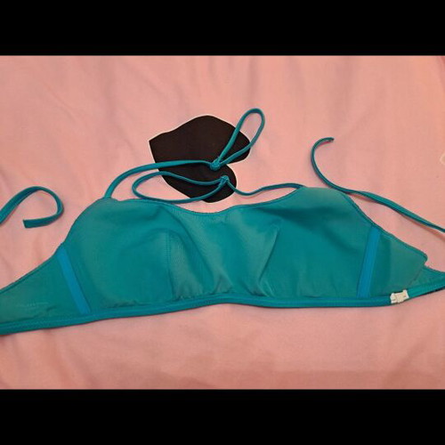 Calzedonia women's swimsuit new, blue with silver thread