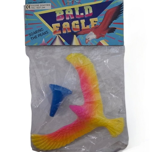 Vintage Bald Eagle Plastic Balance Toy 90s new, collectible