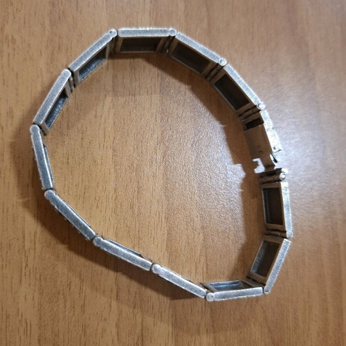 Silver 925 bracelet refurbished with patina