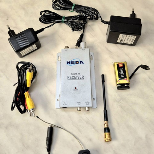 NEDA wireless color camera set like new, functional