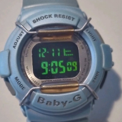 Casio Baby-G Bg-320 digital watch blue like new without strap