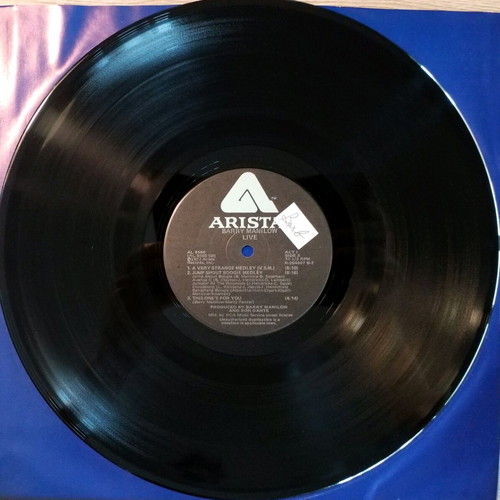Barry Manilow Live vinyl used, pop