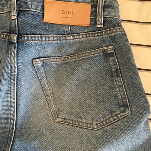 Ami men's jeans straight line used, size S, blue