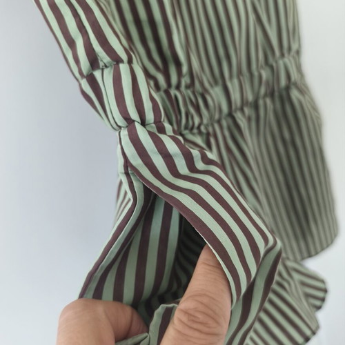 Zara striped green and brown playsuit size M, new