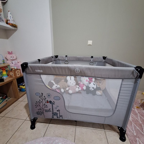 Baby Park Fillikid Playpen Art.4008-17 Giraffe Lightgrey like new