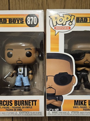 Bad Boys Funko Pop bundle Marcus Burnett #870 and Mike Lowrey #871 like new