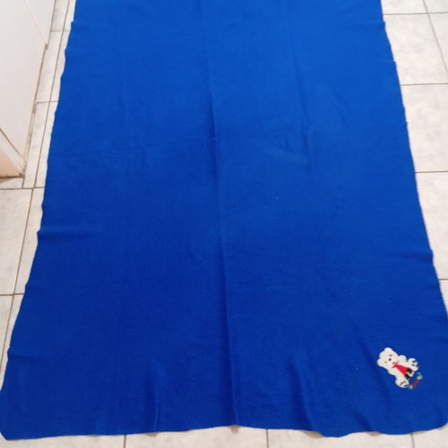 Children's fleece blanket, blue, 1.70x1.20 m