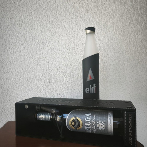 Premium vodka collectible set Beluga Gold Line and Stoli Elite Night Edition like new