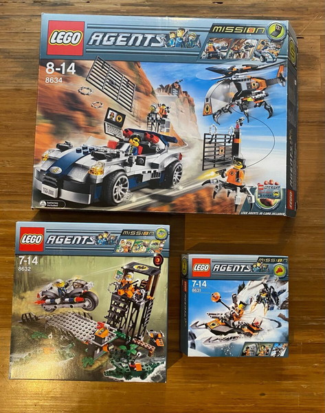 LEGO AGENTS 8631 8632 8634
