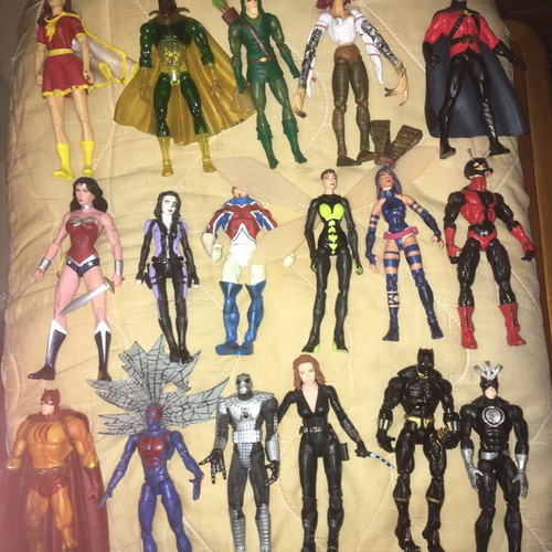 Marvel DC figures used collection