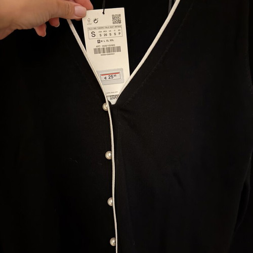 Zara cardigan size S new black