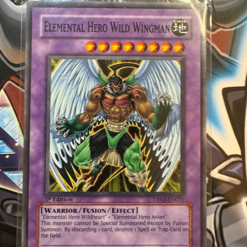 Elemental Hero Wild Wingman κάρτα Yu-Gi-Oh! μεταχειρισμένη, συλλεκτική