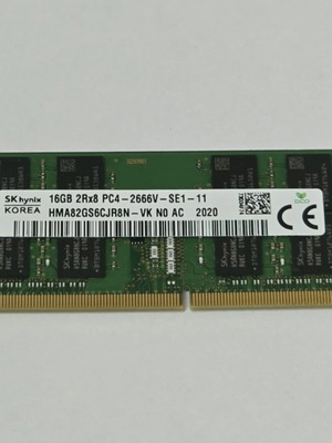 SK Hynix 16GB DDR4 2666MHz SODIMM μνήμη RAM μεταχειρισμένη