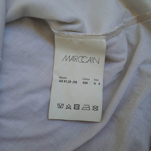 Marc Cain Sports women's shirt size L, like new, beige, lace back