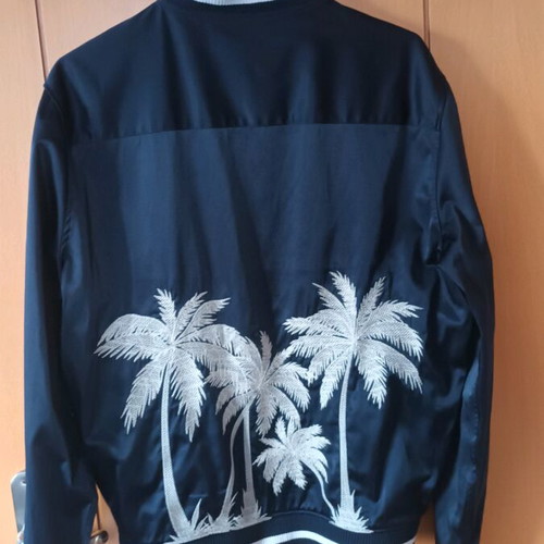 Zara jacket dark blue satin like new, size S