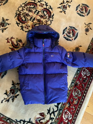 Tommy Jeans μπουφάν puffer σαν καινούργιο, μέγεθος XS, μωβ