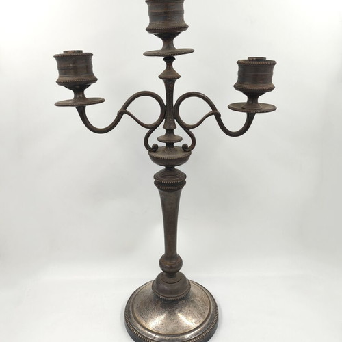 Christofle silver-plated candelabra used