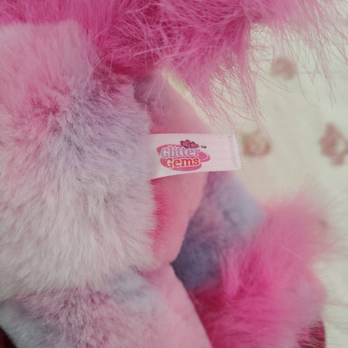 Keel Toys plush unicorn new, pink Glitter Gems series