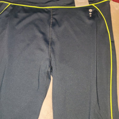 TU sportswear tracksuit new, size M, black with light green stripes