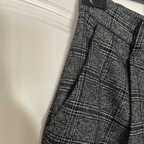 Toi&Moi checked gray wide leg pants new