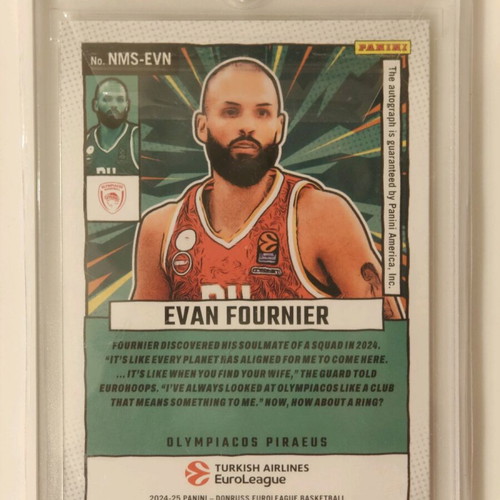 Evan Fournier Net Marvels Gold Card new