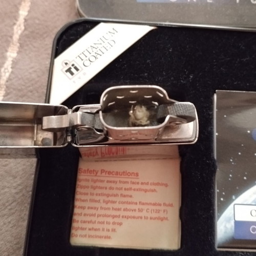 Zippo Millennium Edition 1999 One World One Future titanium coated lighter like new