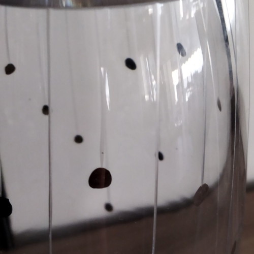 Espiel Collection tall crystal vase new, hand made