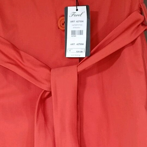 Forel coral trench coat new, size 46