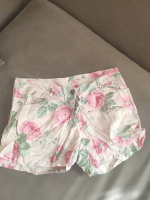 Women's fabric shorts used, pink, size XL