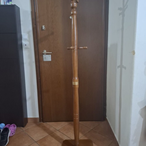 Wooden clothes coat stand