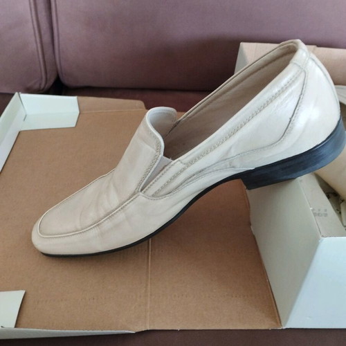 Anteos men's leather shoes like new, beige, size 42