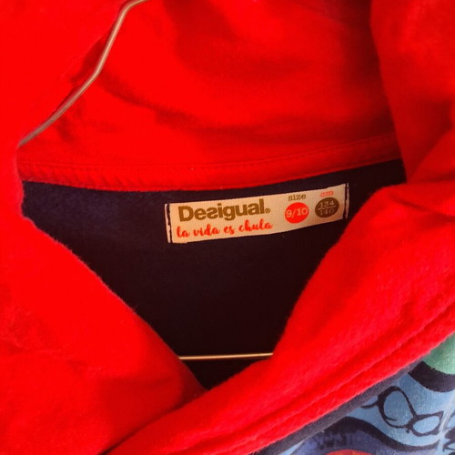 Desigual shirt like new, blue and colorful, sizes 134-140 cm