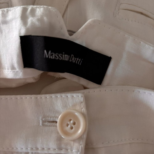 Massimo Dutti white palazzo pants size 44 XL like new