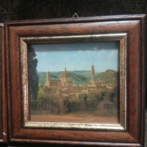 Vintage frames new, set of 2 with glass 11.5×12.5cm