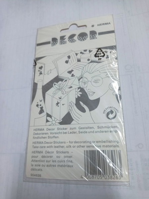 Heart stickers used