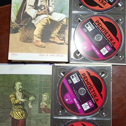 Boxed books Ta rempetika with 4 CDs like new, laiko
