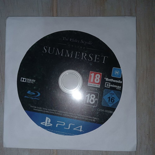 The Elder Scrolls Online Summerset used for Sony PS4