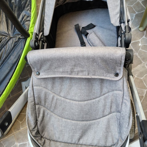 Baby stroller with car seat and accessories