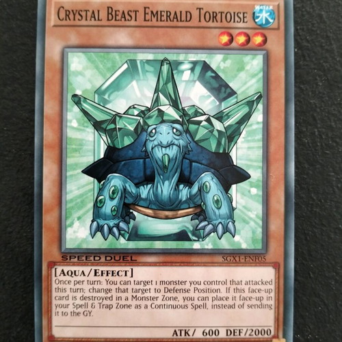 Crystal Beasts Yu-Gi-Oh SXG1 new cards in sleeve