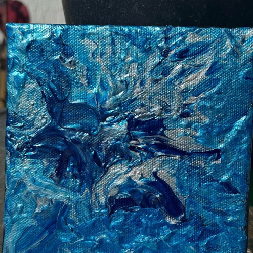 Fluirt Art Blue Handmade