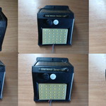 Solar LED floodlights with motion sensor used, pack