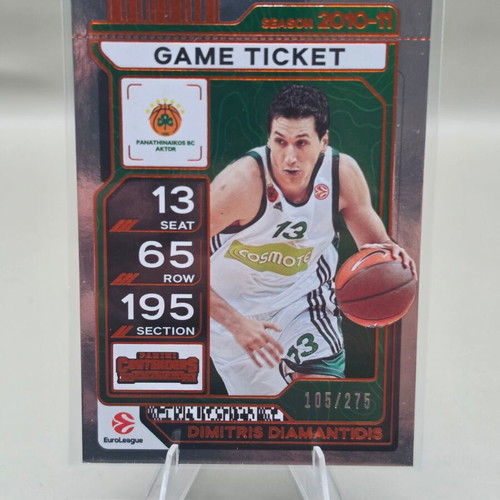 2025-26 Panini Contenders EuroLeague Dimitris Diamantidis Game Ticket /275 #84