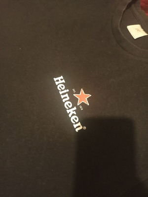 Heineken t-shirt black like new, size L