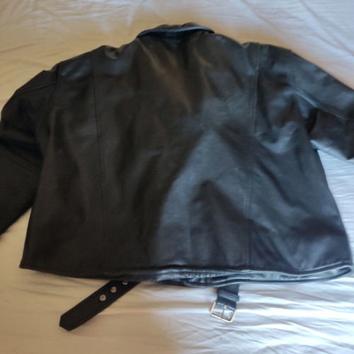 Leather Perfecto jacket black XL used vintage